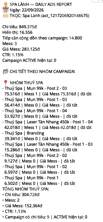 Báo cáo phân tích campaign thực tế